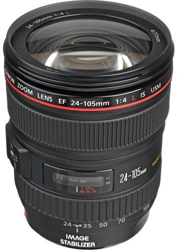 Canon EF 24-105mm f/4L IS USM Zoom Lens - White Box (New) (Bulk Packaging)