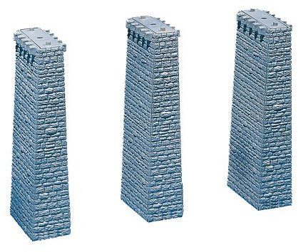 FALLER 120479 - 3 Viaduktpfeiler, 18 cm, Einheitsgröße
