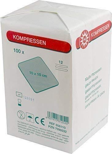 Kompressen 100 Stück von Noba 12-fach 10 x 10 cm