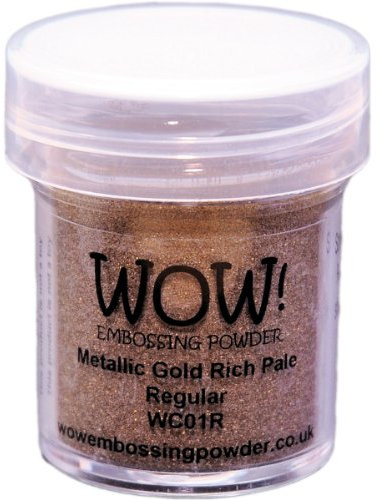 Wow! Polvere per goffratura 15 ml-oro ricco pallido WOW! Polvere per goffratura 15 ml-oro ricco pallido