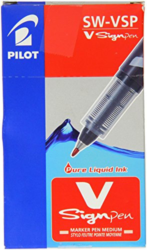 Pilot Sign Pen Faserschreiber mit Flüssigtinte 12 Stück blau