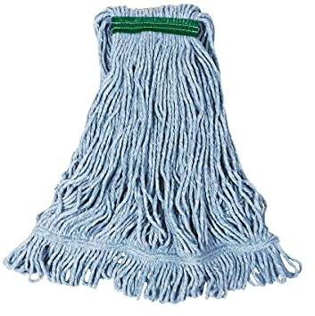 Rubbermaid Commercial FGD21206BL00 Balai à franges à coutures mélangées Bleu Taille M