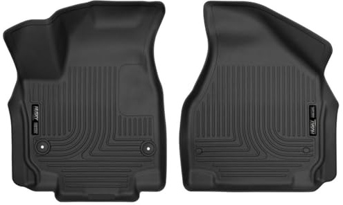 Husky Liners Weatherbeater Floor Mats | Fits 2017-2025 Chrysler Pacifica, Touring & Touring L; 2020-2025 Chrysler Voyager | Front Row, 2-pc Black - 13011
