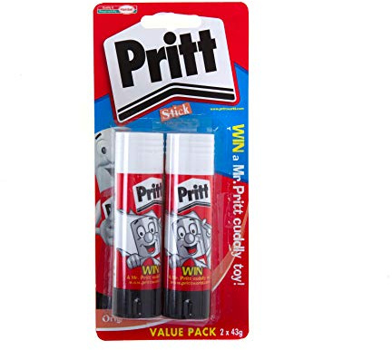 Pritt Stick Card 2x43g Glue Stick, H165357