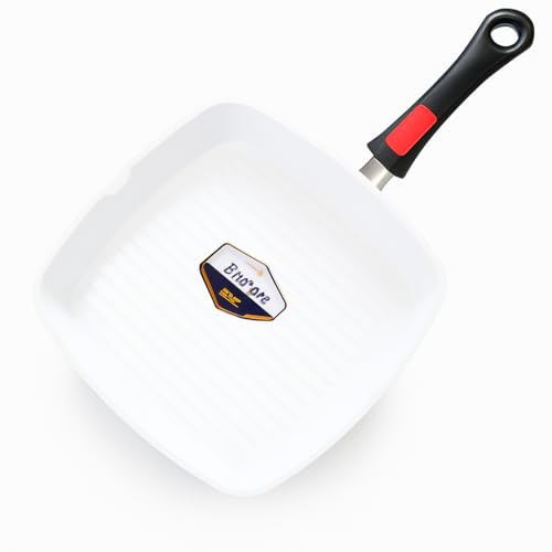 Nice Cooker - Poêle Grill Céramique - Manche Amovible - 28 cm