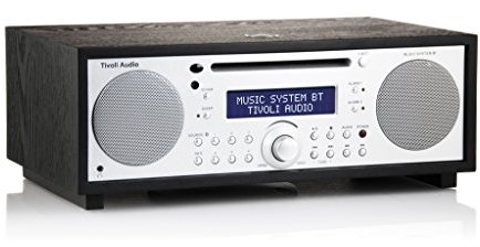 Tivoli Audio Music System BT All-in-one MW / UKW Kompaktanlage mit Drahtlose Bluetooth-Technologie (Schwarze Esche / Silber)