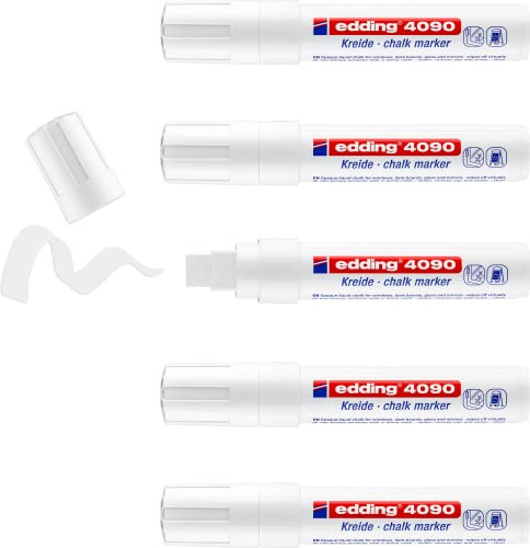 Felt-tip edding 4090 fenêtre slanted blanc 4-15 mm | 5 pièces