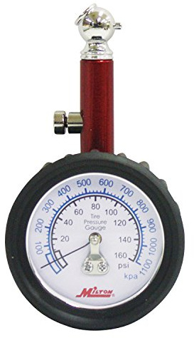 Milton S-933 0-160 PSI Dial Tire Gauge
