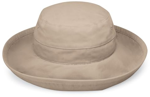 Wallaroo Women’s Casual Traveler Sun Hat (Camel) - UPF 50+ UV Protection, Wide Brim, Packable & Adjustable, Lightweight, Comfortable, Breathable, for Travel, Beach, Outdoor, Everyday Wear