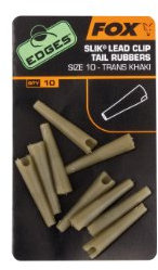 FOX Edges Lead Clip Tail Rubbers Trans Khaki Gr. 7