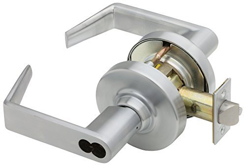 Schlage ND53JD RHO 626 (FSIC) Series ND Grade 1 Cylindrical Lock, Entrance Function, Full Size Interchangeable Core, Rhodes Design, Satin Chrome Finish