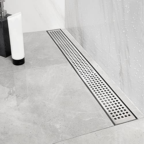Neodrain 36 Linear Shower Drain, Brushed 304 SS Bathroom Linear Drain,cUPC