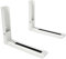 AVF Universal Microwave Wall Bracket - White Mount, Fits all Standard Microwaves, Depth Adjustable - For Solid Wall or Wood Stud - Max Weight 45kg