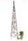 DanDiBo Support pour Plantes grimpantes Pyramide 082547 en métal 95cm bis164cm Support pour Plantes grimpantes Espalier Vrille (L - 142 cm)