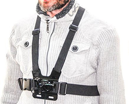 PROtastic Deluxe bröstsele för GoPro/SJCAM-kompatibla kameror – perfekt för skidåkning, cykling, surfing etc.