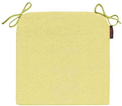 MAGMA Stuhlkissen Fino Form 15 lindgrün 37x37x3 cm mit Schlaufen