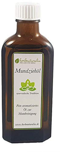 herbnaturalia ® Mundziehöl - Die ayurvedische Ölzieh Kur - 100ml hochwertiges Öl mit Vitamin E und einen leichten Minzgeschmack