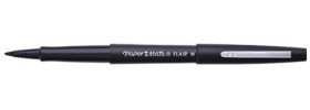 Paper S0188046 Mate Flair Original Filzstift (medium, 5er-Packung) schwarz