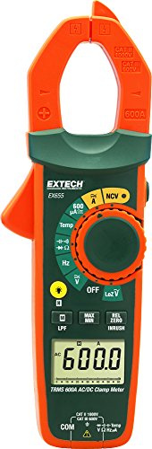Extech EX655-600A True RMS AC/DC Clamp Meter with Non-Contact Voltage Detection (NCV)