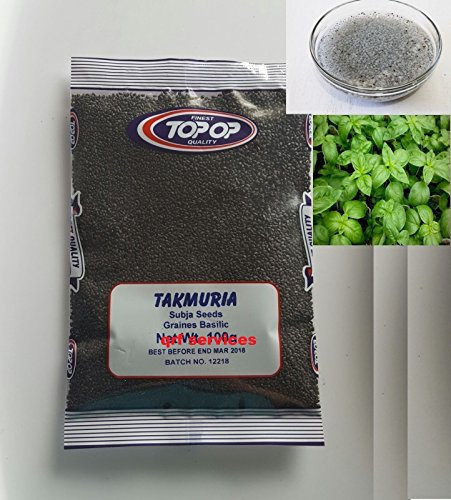 BASIL SEEDS 100g |FREE UK DELIVERY| TUKMARIA SABJA SUBJA SUBZA DESSERT FALOOD...