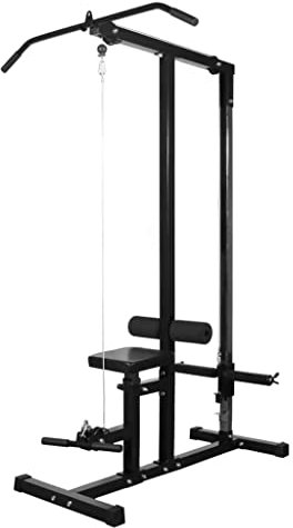 vidaXL Kraftstation Fitnessstation Latzugstation Hantelbank Trainingsstation