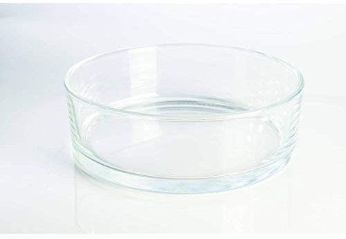 INNA-Glas Runde Glasschale - Dekoschale Vera, klar, 8cm, Ø 25cm - Snack Schale