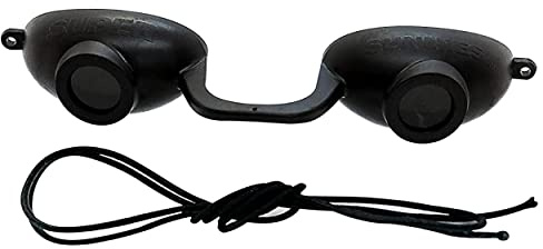 Super Sunnies EVO FLEX Sunnies Flexible Tanning Bed Goggles Eye Protection UV BLACK Glasses... by