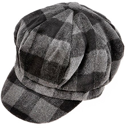 ZYLC Unisex varm toppmössa basker mössa vinter ballongmössa klassisk design med skärm, Svart 2, one size
