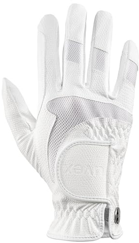 Uvex i-Performance 2, Guante de equitación Flexible Unisex, Resistente al Desgaste, ventilación óptima, White, 6.5