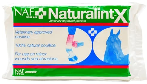 NAF NaturalintX Poultice Single – Veterinary-Approved Poultice for Horses – Can Be Used Hot, Cold or Dry – For Wounds, Abscesses, Hoof Conditions & Swellings