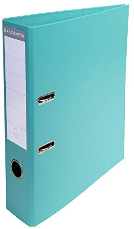 Exacompta 53703E 10er Pack Premium PVC-Ordner Prem´Touch Pastell. 7 cm breit DIN A4 Ringordner Aktenordner Briefordner Büroordner Plastikordner Schlitzordner Pastellgrün