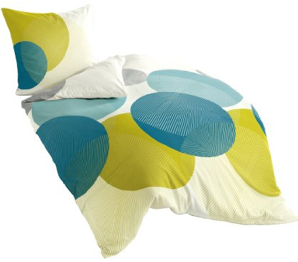 Bierbaum Bettwäsche 6155, Mako-Satin, Designed in Germany, petrol 20, 155x220 + 80x80 cm, Komfortgröße