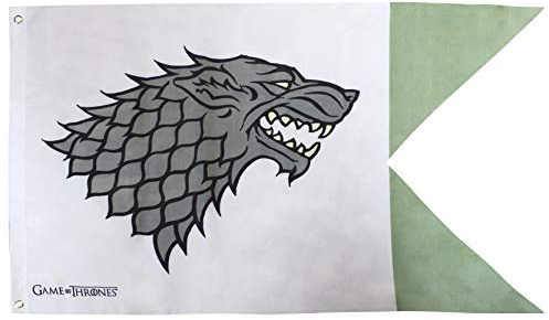 ABYstyle - GAME OF THRONES - Drapeau Stark (70x120), Blanc.
