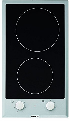 Plaque Vitrocéramique 2 feux-Beko HDCC32200X - Plaque de cuisson Vitrocéramique - Dimensions produit (LxP en cm) : 29 / 51