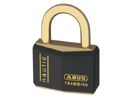 ABUS - T84MB/40 40mm schwarz Nautic Rostfreie Vorhängeschloss Twin Pack Carde...