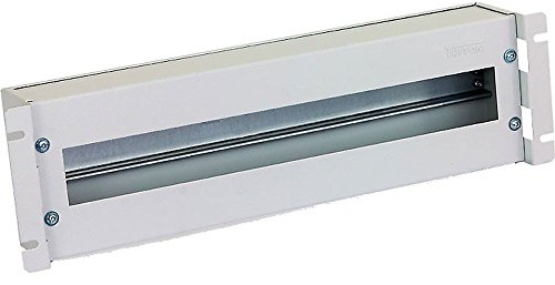 Triton RAC-JL-X02-A1 Schutzschalterleiste 3 HE Abdeckung mit Hutschiene weiß