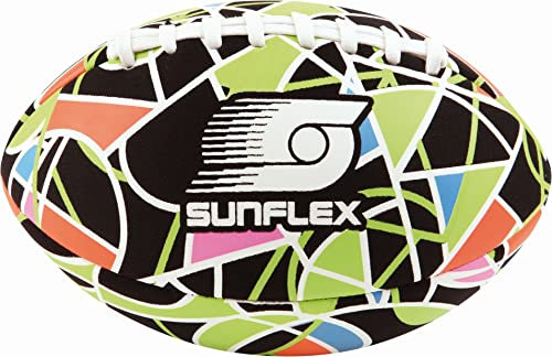 Sunflex® Neopren American Football Color Pro | sehr griffig lässt Sich ideal Werfen und Fangen | Ball weich für den Strand | für Jede Altersgruppe