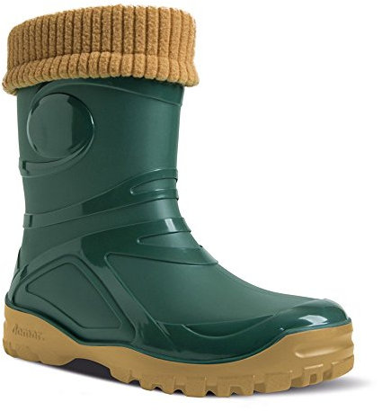 Demar - Stivali di gomma foderati in lana Young FUR-2, Verde (verde), 36 EU