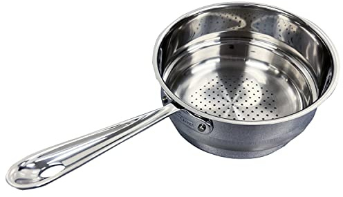 All-Clad 4703-ST Stainless Steel Dishwasher Safe Universal Steamer Insert Cookware, 3-Quart, Silver