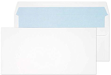 Blake Purely Everyday - White Envelopes DL (110 x 220 mm) - Pack of 500 - Weight 110GSM - Self Seal DL Envelopes 4.3 x 8.7 Inches - Sustainable PEFC Certified - Office Business Supplies (8882)