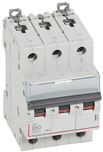 Disjoncteur DX³6000-3P 400V~ 50A - courbe B - 3 modules
