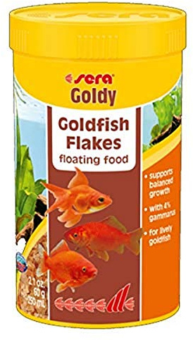Sera Goldy un alimento para Peces de Colores pequeños y Otros Peces de Agua fría exigentes con prebióticos para una Mejor utilización de Alimentos, Menor Carga de Agua y Menos Algas