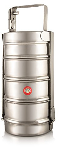 Tiffin indien à 4 étages (avec long manche).