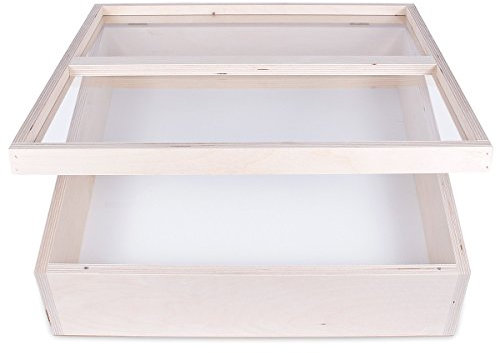 Alsino Schaukasten Vitrine Präsentation Holz Infokasten Ladenvitrine Schmuckkasten Verkaufshilfe, Länge:50 cm;Stelltiefe:6 cm Stelltiefe … B00M1U6IYE