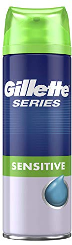 Gillette Series Sensitive Shaving Gel For Men, 200 ml, Soothes, Hydrates & Protects Against Irritation