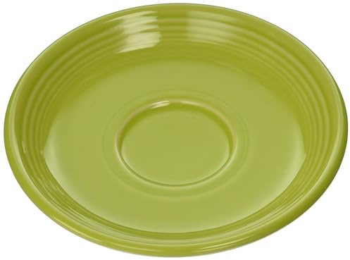 Fiesta® Saucer Plate (5.875 inch) – Durable Ceramic, Lead-Free, Dishwasher/Microwave/Oven Safe – Made in USA Dinnerware - Lemongrass