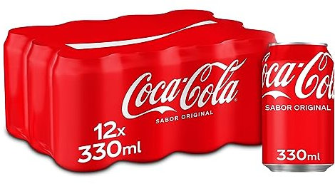Coca-Cola Sabor Original, Refresco de Cola - Pack de 12 latas, 330 ml