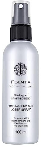 Fidentia Bondinglöser und Tape Lösemittel Spray für Hair Extensions, Perücke und Haarteil 100ml - Made in Germany