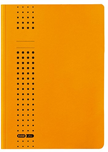 ELBA Sammel-Mappe chic, für A4, aus Karton, 3 Innenklappen, gelb, 25er Pack