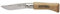 OPINEL Messer N°02, Buche, rostfrei, Taschenmesser mit Edelstahl Klinge, scharfes Klappmesser & Outdoor-messer für Camping, Wandern oder Jagd